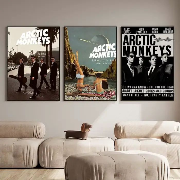 Affiche de groupe de rock A-Arctic Monkeys