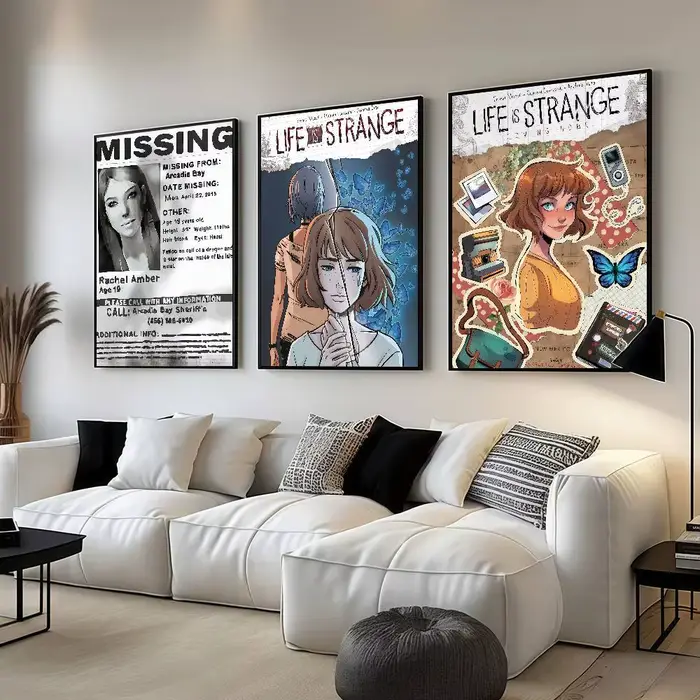 Affiches de jeu L-Life Is S-Strange, décorations pour dortoir, peintures murales pour chambre à coucher et salon, souvenirs