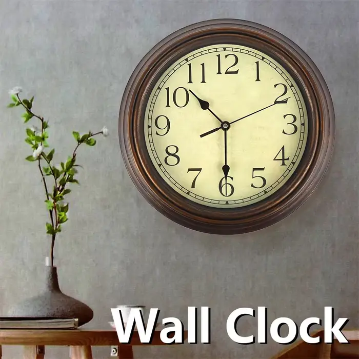 Horloge murale grande avec mécanisme d'horloge rétro américain