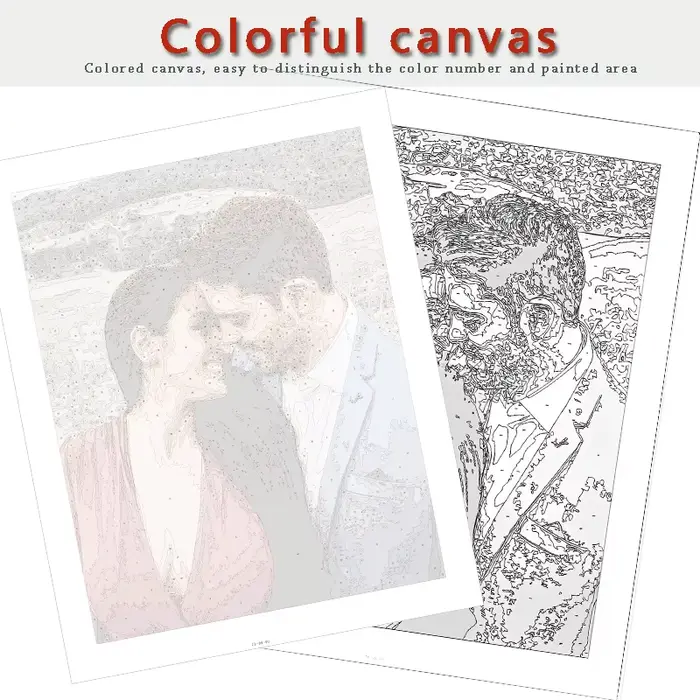 Peinture par numéros 24/36/48 couleurs