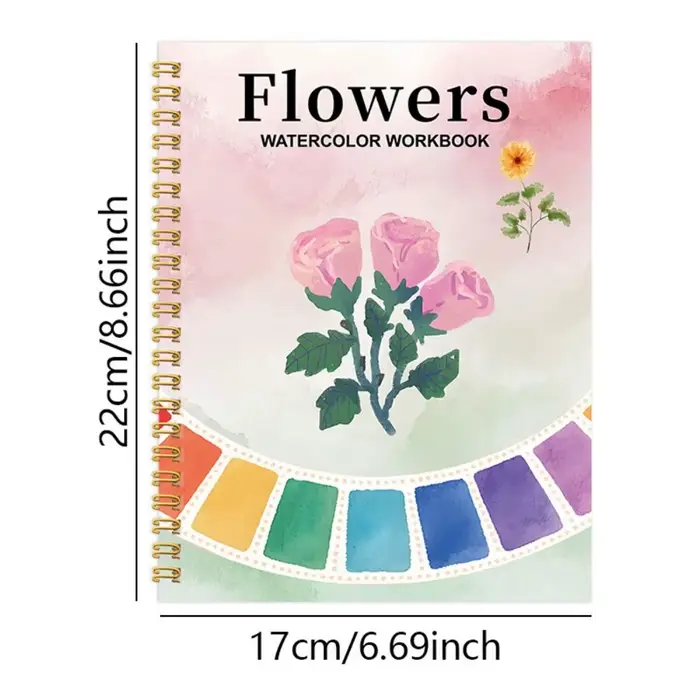 Cahier d'exercices d'aquarelle adapté aux débutants