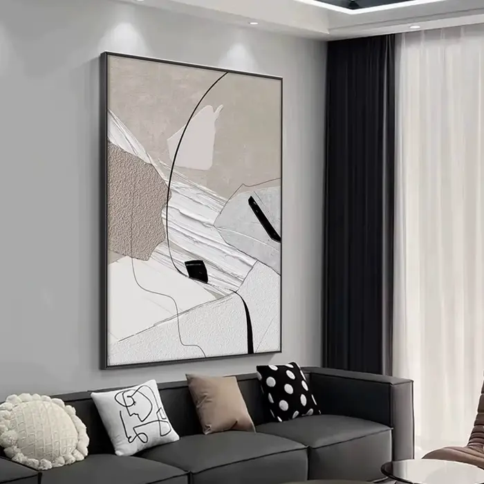 Peinture à l'huile sur toile abstraite
