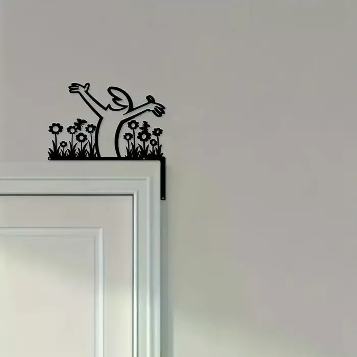Décor mural en métal, panneau en fer forgé