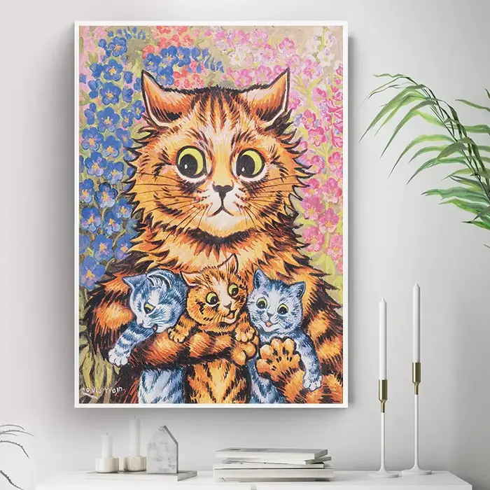 Célèbre portrait de chat de Louis Wain