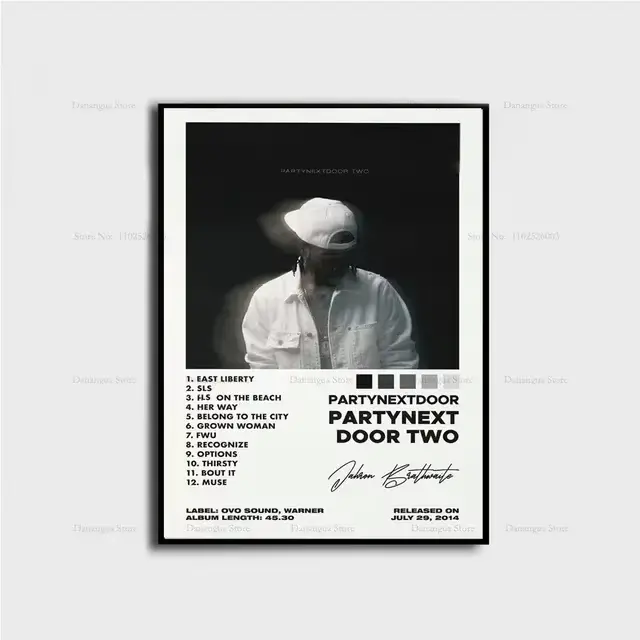 Affiche de couverture d'album d'étoile de musique de rap, impressions d'art mural, peinture, photo, 