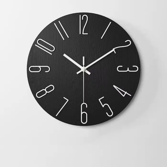 Horloge murale suspendue Simple de 12 pouces