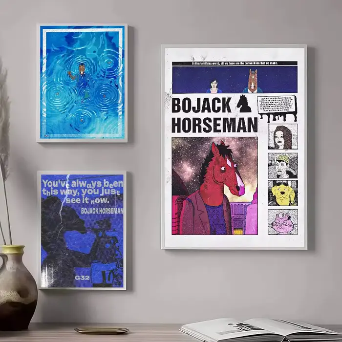 Affiches vintage classiques Anime B-BoJack Art Horseman