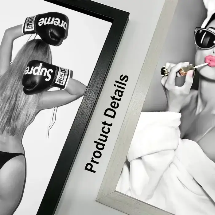Cadre photo avec peinture sur toile pour femme