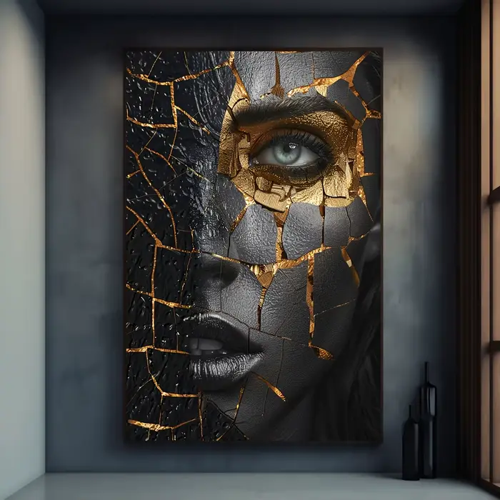Toile d'art avec Portrait de femme moderne