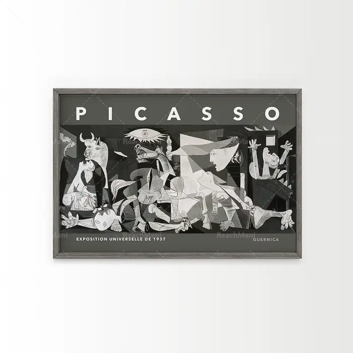 Picasso väggmålFight ar, svartvitt tryck, équipements Picasso tryck, moderna affischer, presentianticorps er, dekoration p252 hemmakontoret,