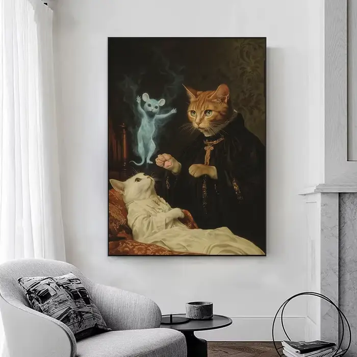 Affiches d'animaux surréalistes amusants et fantaisistes