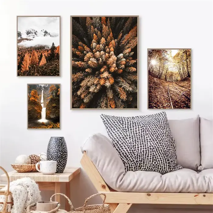 Affiche de paysage d'automne