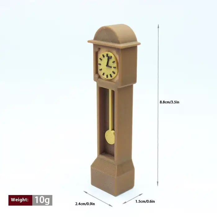 Mini horloge de sol rétro pour maison de poupée