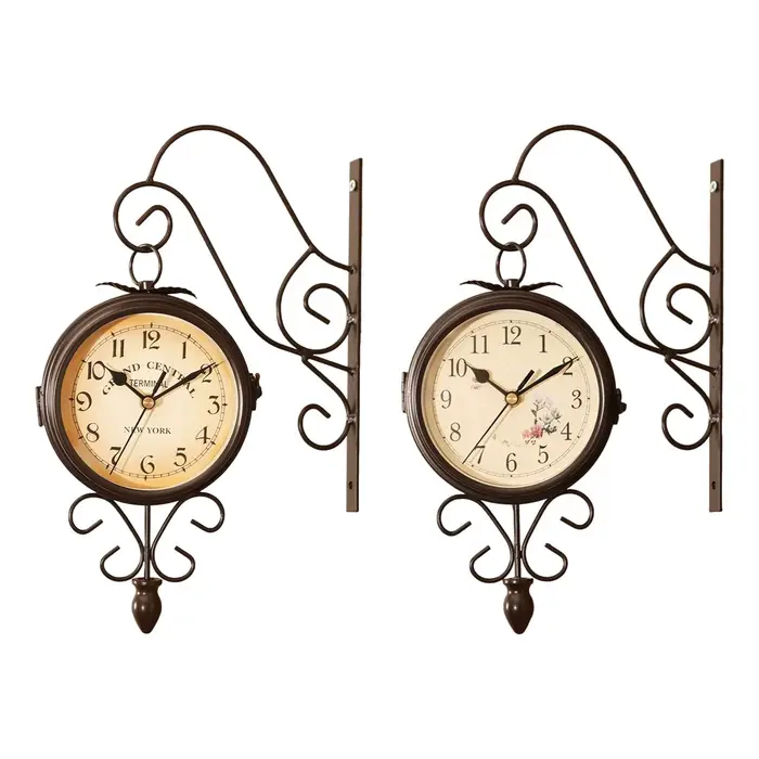 Horloge murale Double face