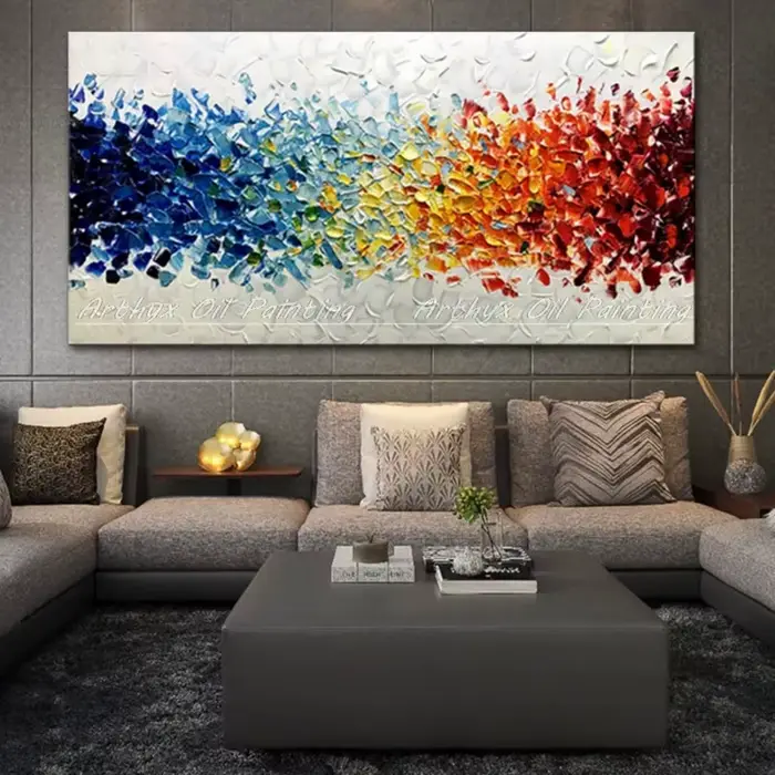 Classique Abstrait Esthétique Mur Art Bloc Texture HD Huile Sur Toile Affiches Et Impressions Maison Chambre Salon Décoration