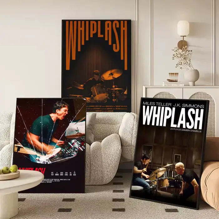 W-Whiplash MOIVE – affiche autocollante en papier imperméable