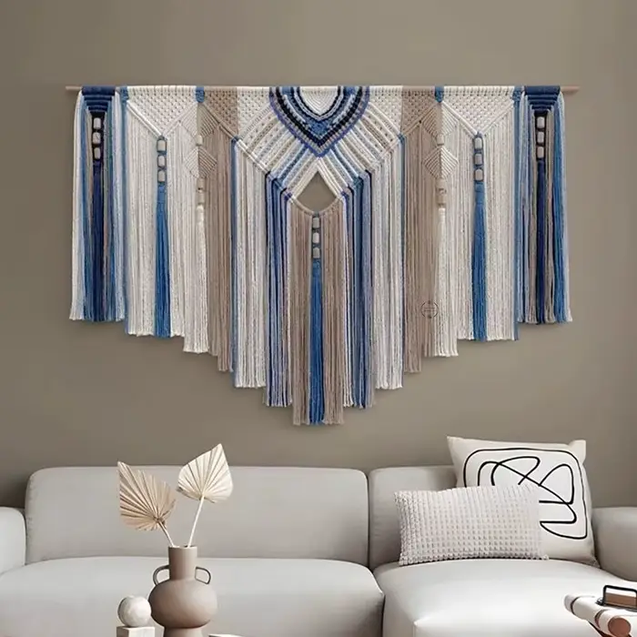 Tapisserie murale marocaine tissée à la main