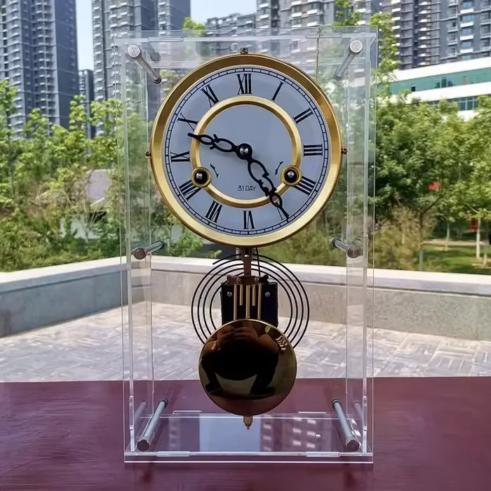 Horloge Mécanique Nordique Rétro Transparente