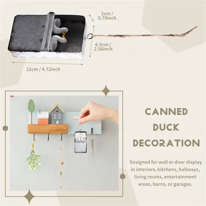 Ornement de canard suspendu décoratif pour porte de couloir