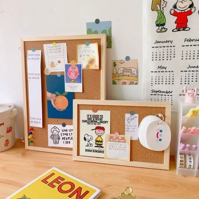 Tableau mural décoratif en liège souple DIY pour photos
