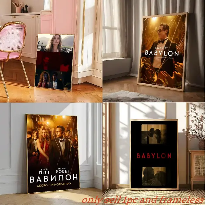 Affiche de film de comédie historique B-Babylon, impressions d'art mural, décorations murales pour salle de cinéma, maison, bar, café