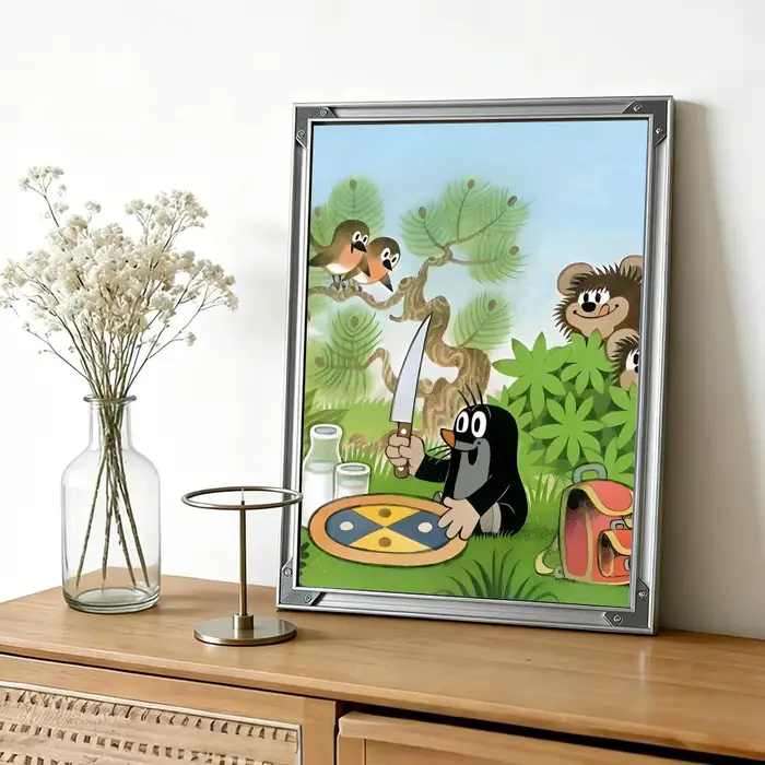Affiche artistique et élégante de dessin animé T-The L-Little M-Mole
