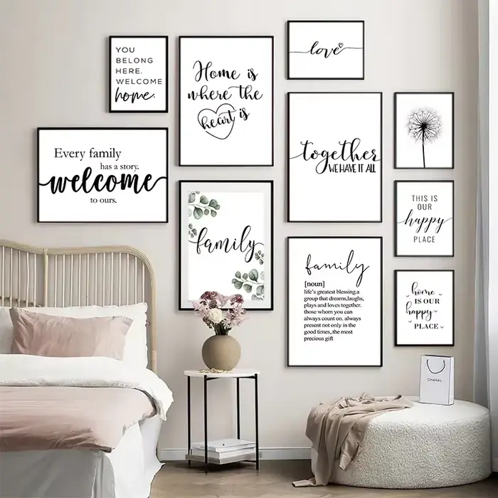 Happy Family Citation Wall Art