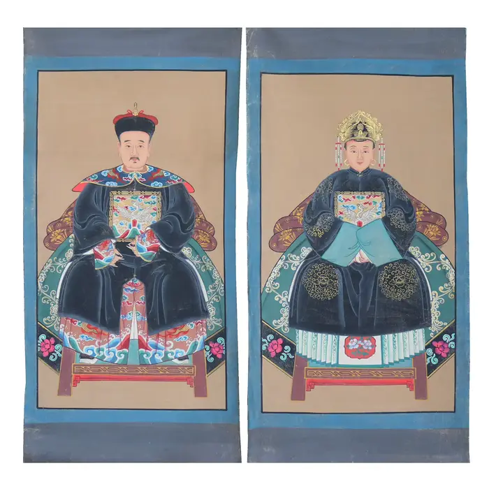Peinture d'ancêtre peinte à la main sur tissu de toile