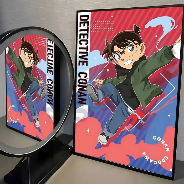 Peinture par numéros sans cadre à faire soi-même, Detective Conan, pour adultes, dessin à numéros pe