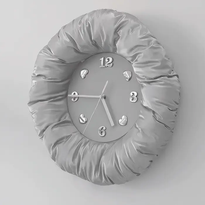 Horloge murale coréenne en tissu