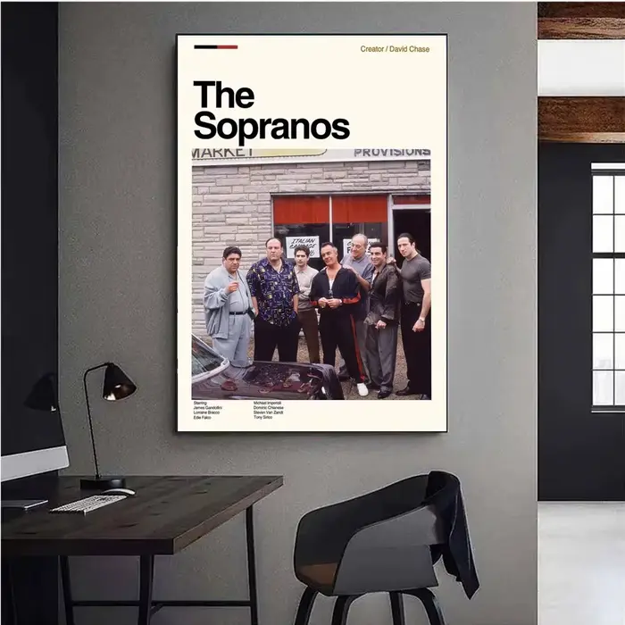 Impressions sur toile The Sopranos Tony with Pie-O-My Horse