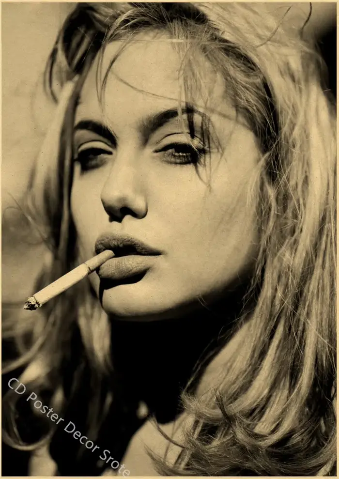 Angelina Jolie – affiche Vintage en papier Kraft
