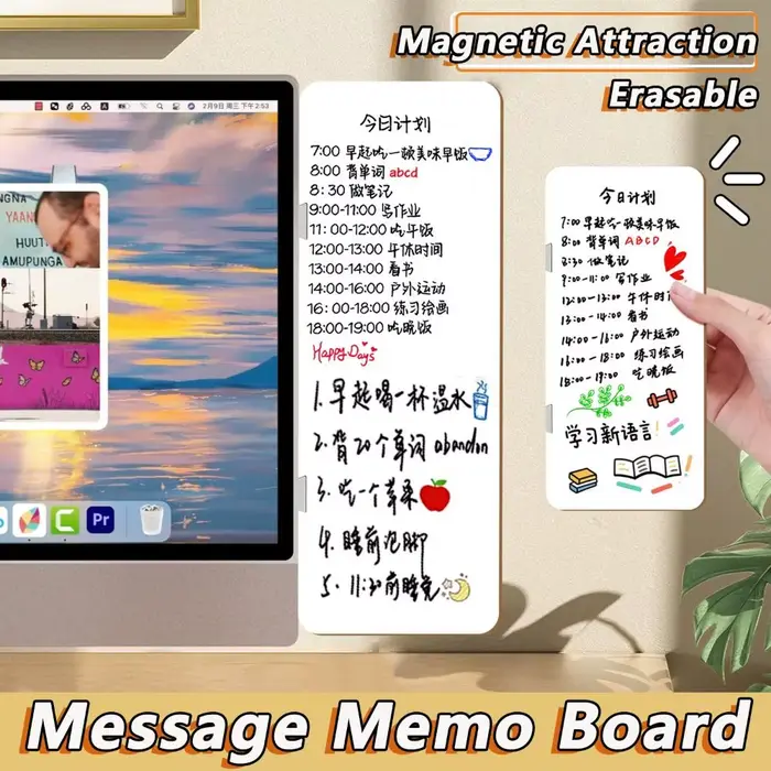 Tableau mémo de messages réinscriptible