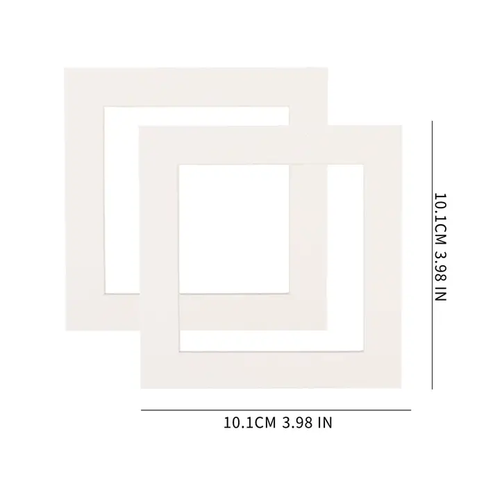 30/2 pièces Passe-partouts rectangulaires en papier blanc pour photos, peintures, impressions, affic