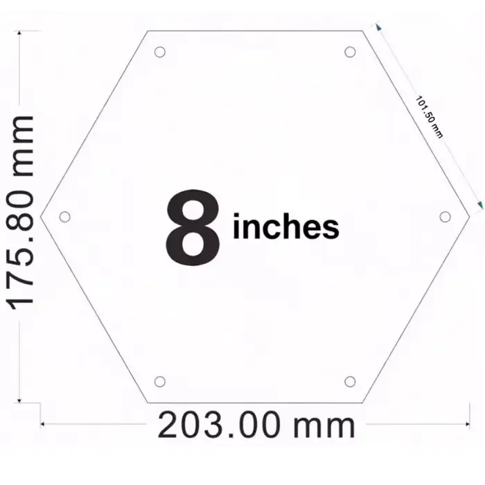 Cadre Photo magnétique Hexagonal en acrylique, 1 pièce, affichage suspendu sans perçage, mur de prof