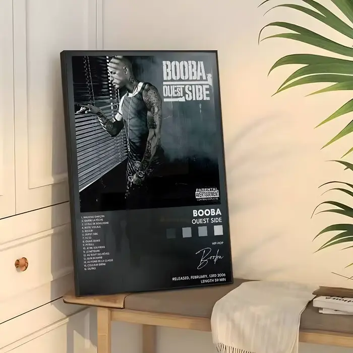 B-Booba chanteur affiche mur art impression art adapté pour salon chambre bar salon décor à la maiso