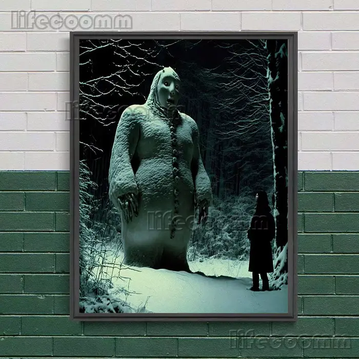 Toile d'art mural Vintage diable des neiges