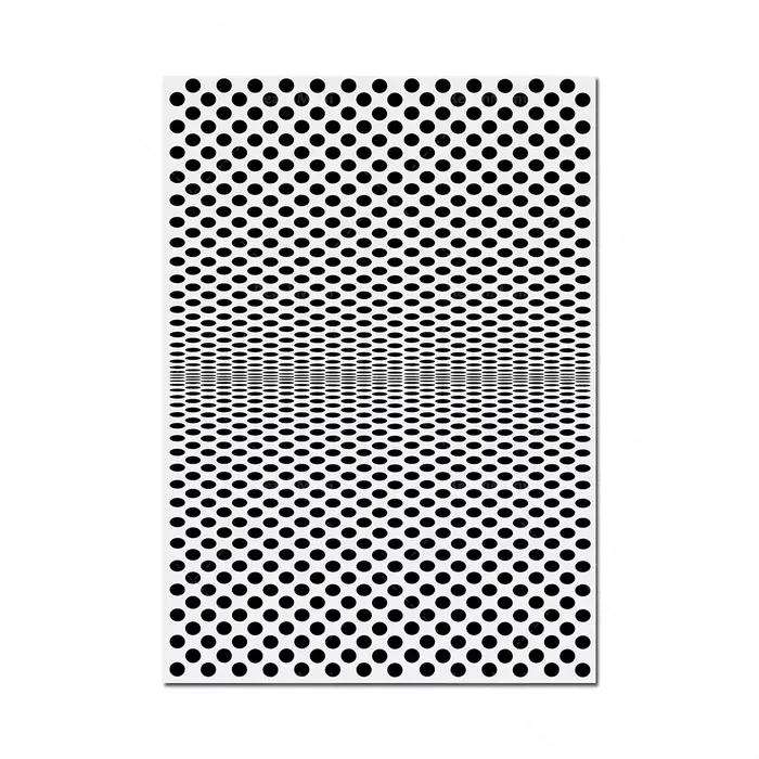 Art d'illusion d'optique: impressions géométriques abstraites en noir et blanc, impressions d'art co