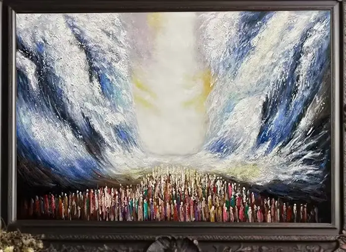 Images personnalisées prière sur le mur de peintures juives peinture à l'huile sur toile faite à la main de haute qualité pour la décoration intérieure salon