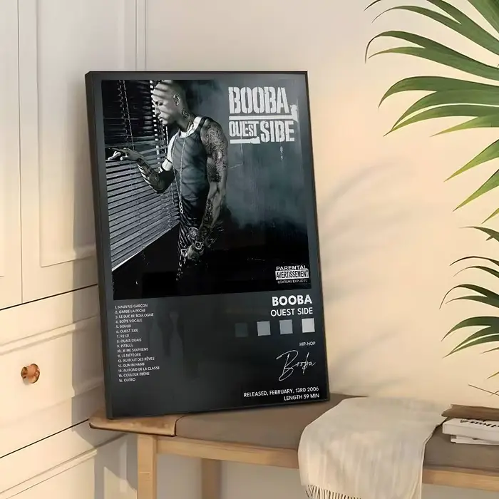 B-Booba chanteur affiche mur art impression art adapté pour salon chambre bar