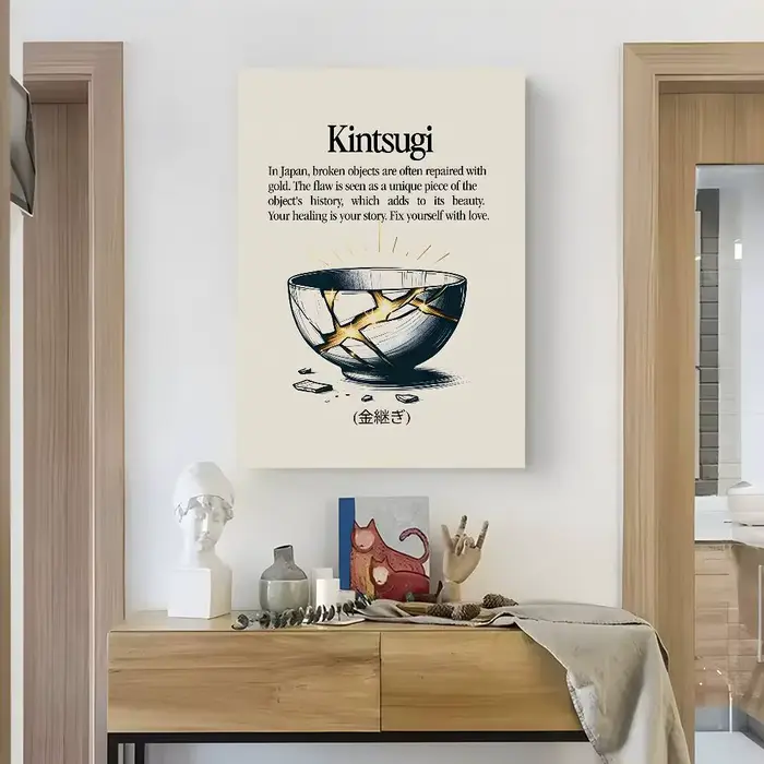 Affiche murale collante HD avec citations d'attitude de vie