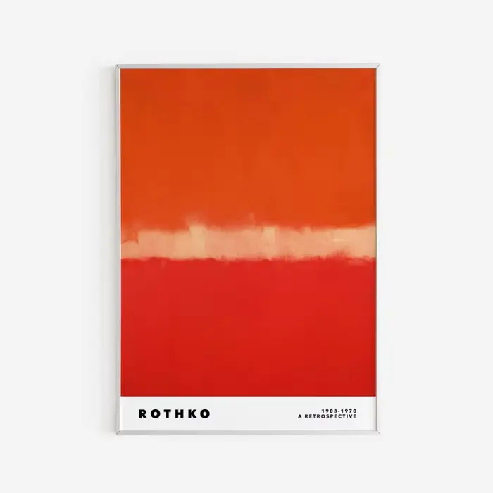 Affiche d'art abstrait coloré de Mark Rothko