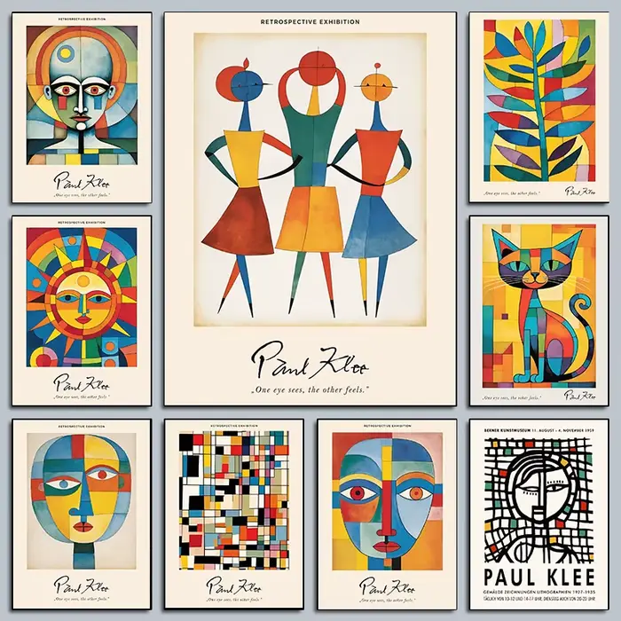 Paul Klee – affiches d'exposition d'œuvres d'art abstraites