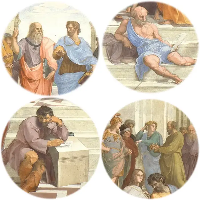 Célèbre école d'art de peinture d'athènes de Raphael