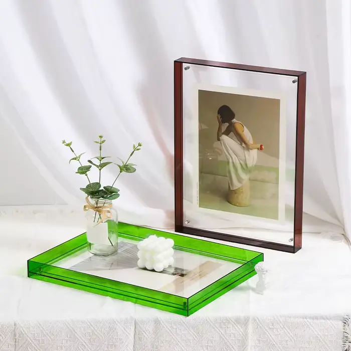 Cadre photo acrylique transparent pour la décoration intérieure