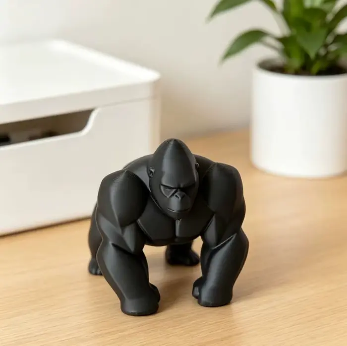 Sculpture de gorille, décoration de bureau à domicile
