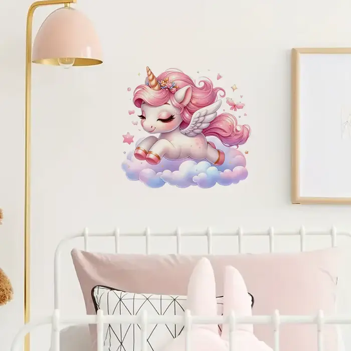 Autocollant licorne mignon