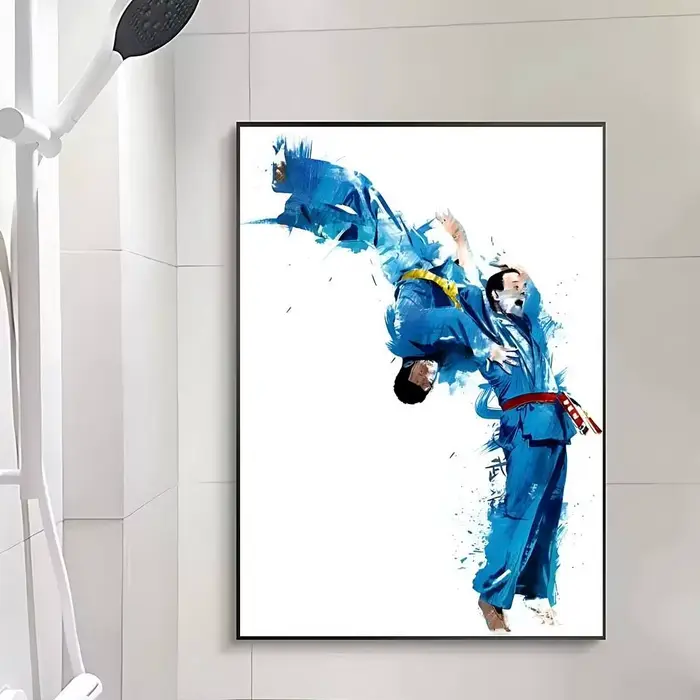 Affiche de Judo d'arts martiaux, peinture murale, images d'art, imprimés sur toile, décoration de la
