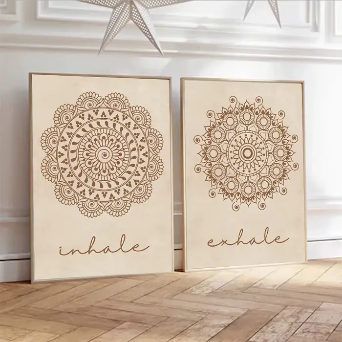 Toile d'art mural Mandala abstrait