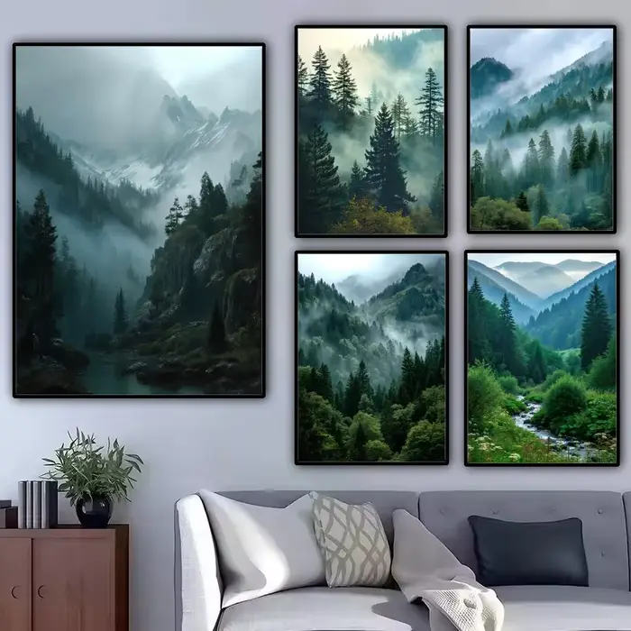 Affiche Misty Mountainside